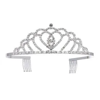 Ženska kronska tiara za dekleta in princesa z glavnikom